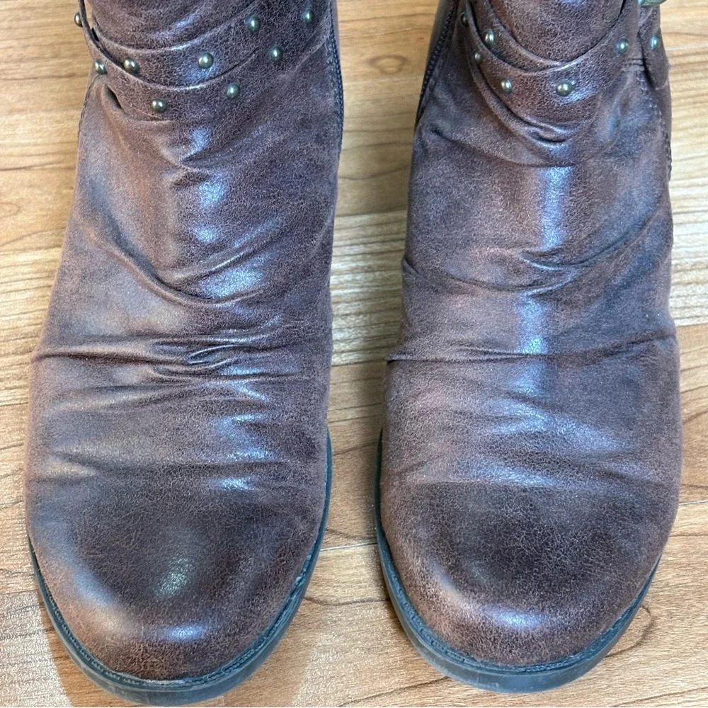 BARE TRAPS BARETRAPS RAINLY BROWN ANKLE BOOTS‎ BOOTIES WOMENS 8 M